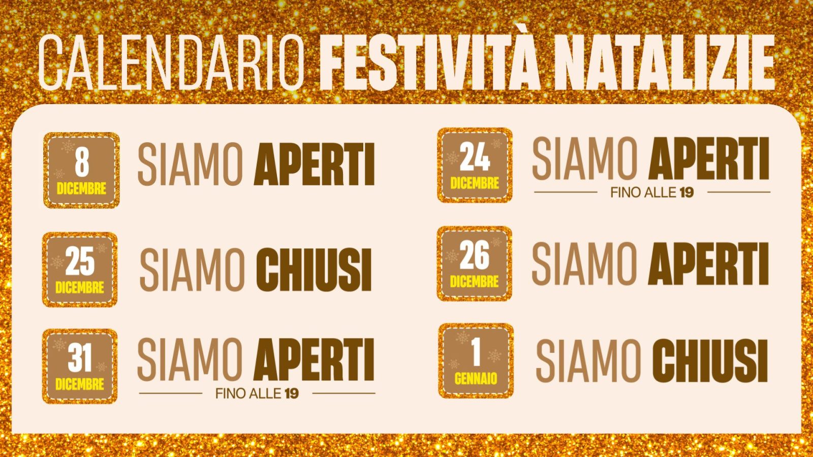 Orari Natale IGigli Orari Natale IGigli